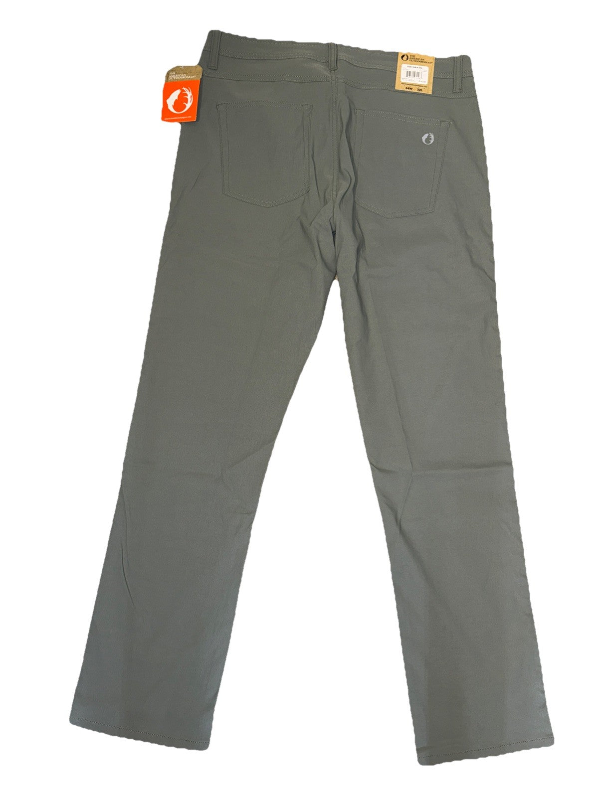 $60 The American Outdoorsman Men's Freedom Stretch Pants-Agave Green- 34W x 32L