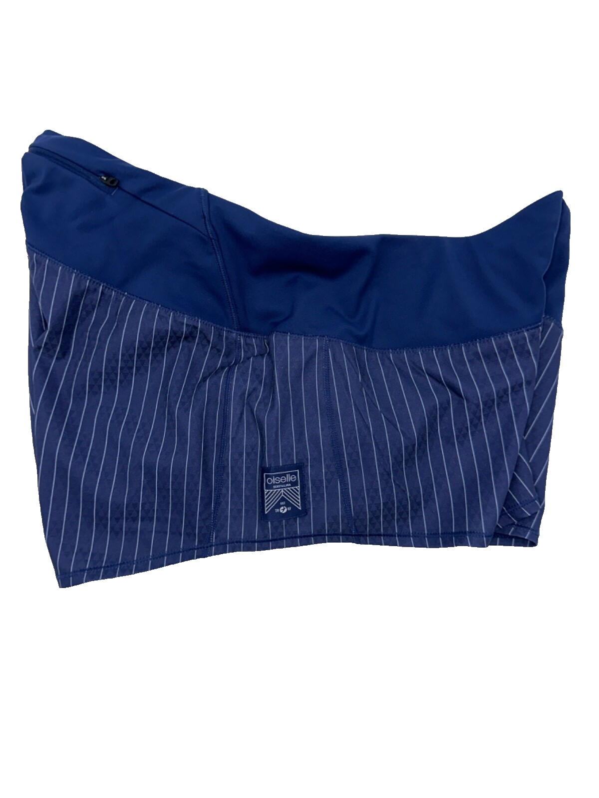$56 Oiselle Women's Mac Roga Lined Running Shorts - Grounded Pinstripe -Size 10