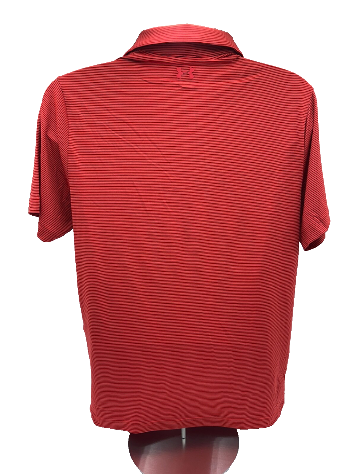 $50 Under Armour Men’s Power T2 Golf Polo-Red/Black Stripe- Medium- New with tag