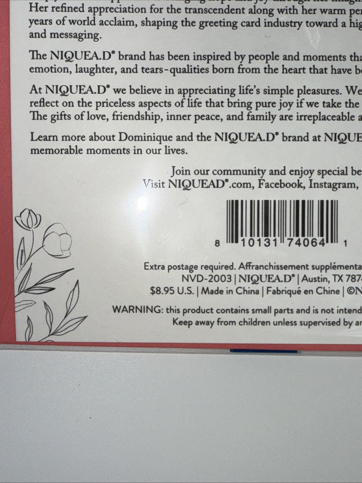 Lot Of 2 Niquea.D Dimensional Valentine's Day Greeting Cards- Upscaled Quality!