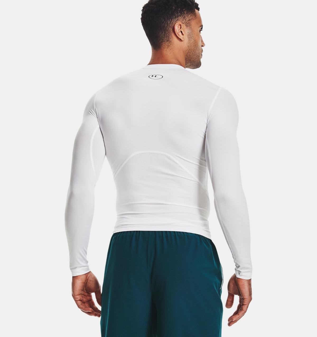 $35 Under Armour Men's HeatGear Long-Sleeve Shirt –White -Large -New With Tags