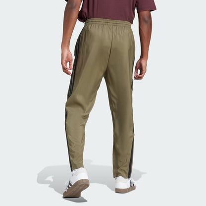 $45 Adidas Men’s Essentials 3 Stripe Standford Hem Pants-Olive Starta- Medium
