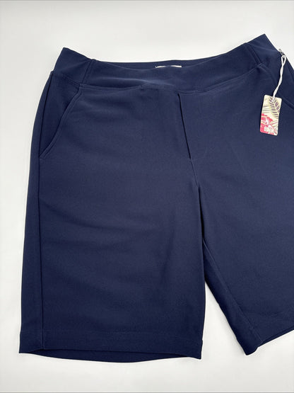 $85 Tommy Bahama Women’s Soft Active Bermuda Golf Shorts- Navy- Small - New Tag