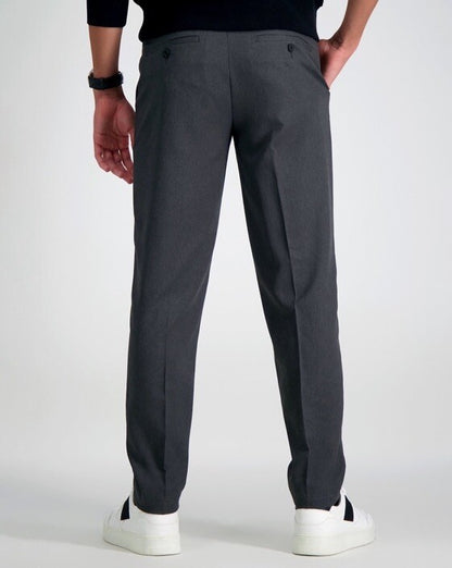 Haggar Men’s Performance Flex Slim Fit Flat-Front Pants-Dark Grey- 29Wx30L