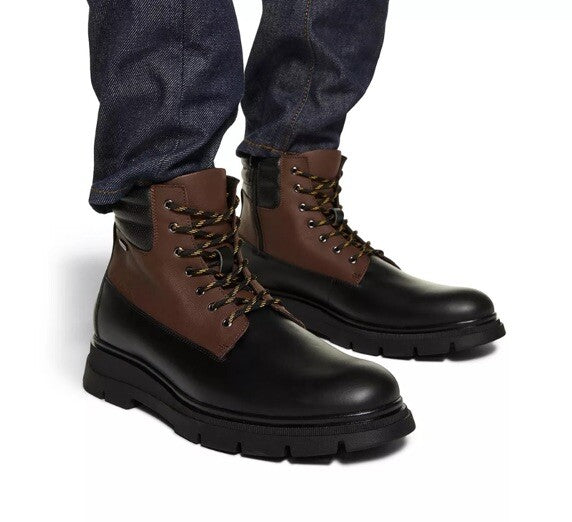 Aldo Men’s Mayfair Lace Boots - Black/Brown- Size: 10M - NEW - Retail $149