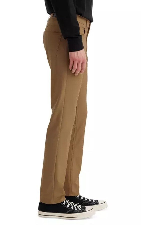 $70 Levi's Men's 511 Slim Tech Pants Stretch A92130010- Tan - 32W 32L - New Tag
