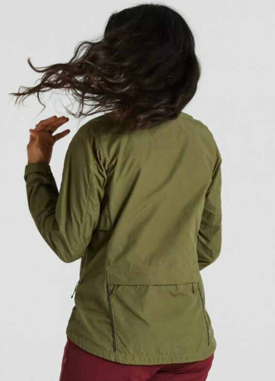 $180 Fjallraven Women's Rider’s Wind Jacket- Olive Khaki- Medium- New Tag