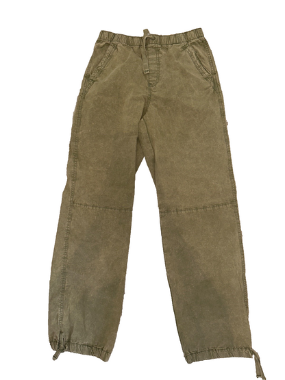 $40 SO Women's High Rise Pull On Pant - Drew Green - Medium - New With Tag