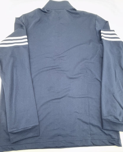 $70 adidas Men’s Adi 3 Stripes Lightweight 1/2 Zip Pullover- Navy - Medium - New