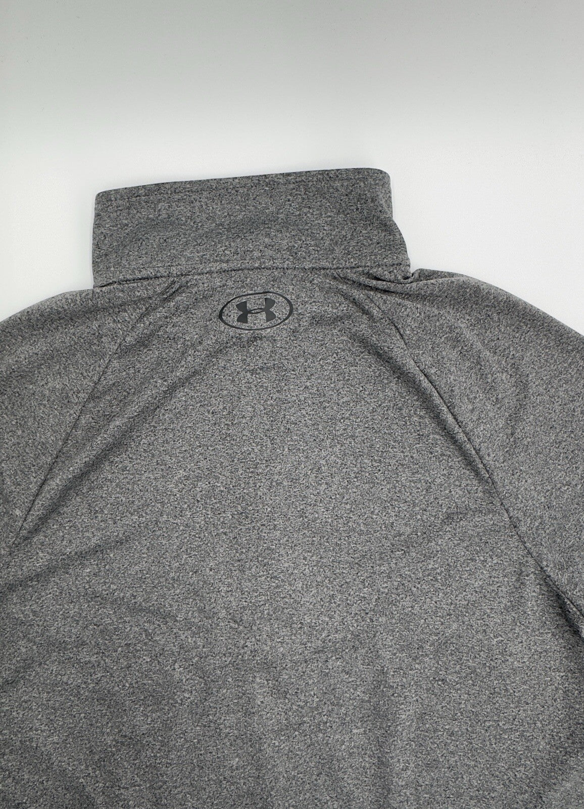 Under Armour Men’s Tech 2.0 Half Zip Long Sleeve Performance Shirt- Grey- Small