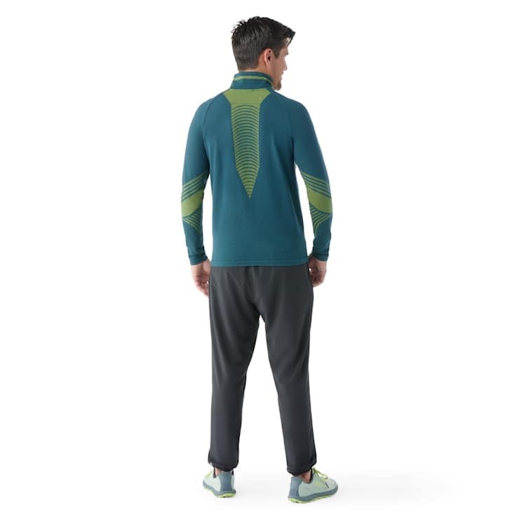 $220 Smartwool Men’s Intraknit Active Jacket - Twilight Blue/Limeade - Medium