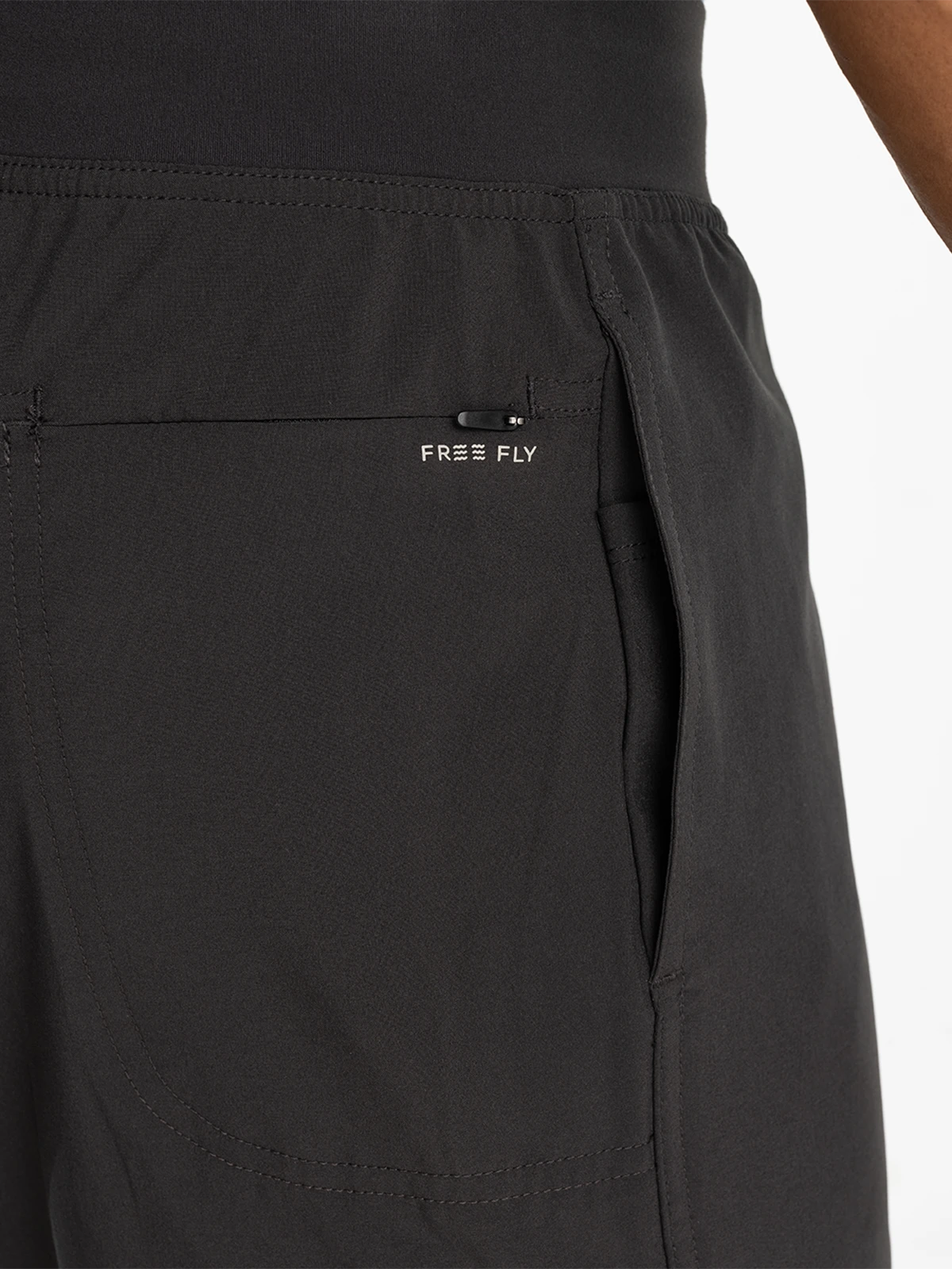 $84 Free Fly Men's Lined Active Breeze Short 7” - Black - Medium - New With Tag