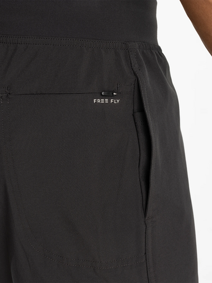 $84 Free Fly Men's Lined Active Breeze Short 7” - Black - Medium - New With Tag