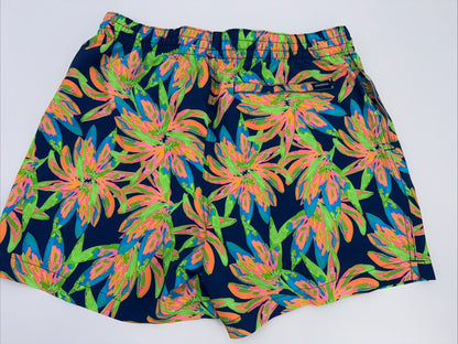 $70 Chubbies The Ocean Flowers 5.5" Inseam Swim Trunks-Multi -Medium-New Tag
