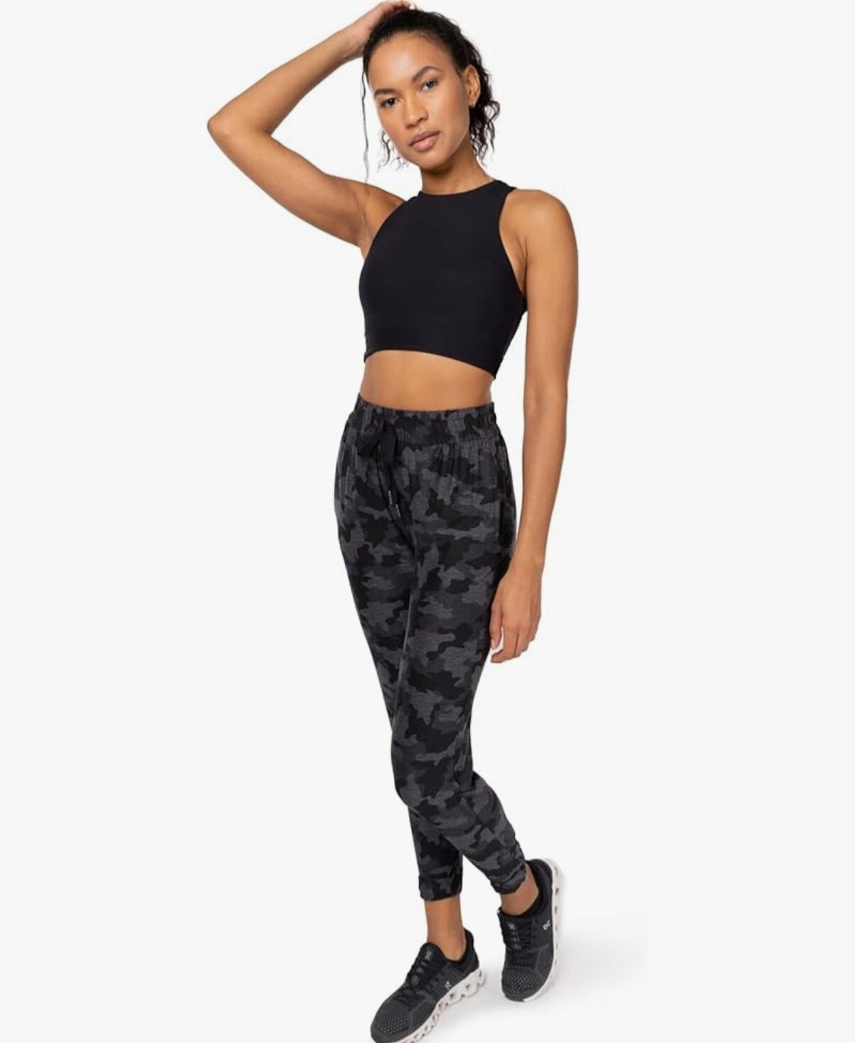 $64  Kyodan Women’s-Camo Joggers-Black Camo-Medium-New With Tags