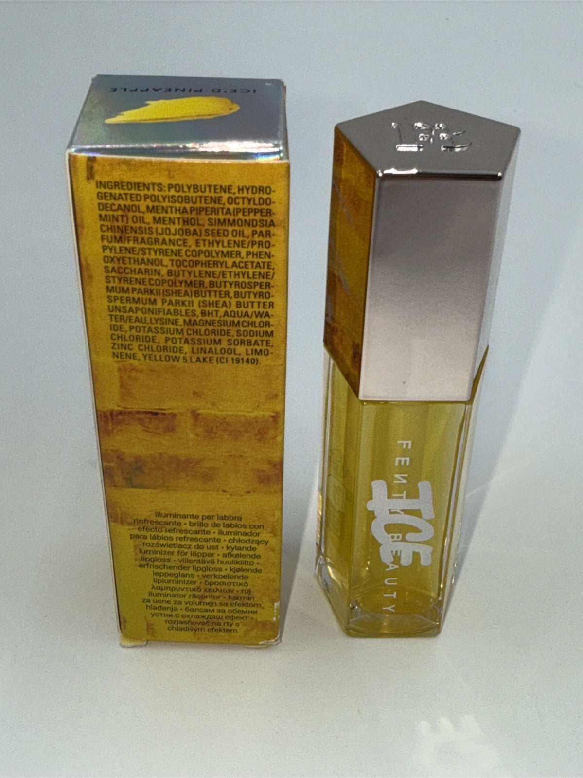 LIMITED EDITION Fenty Beauty Gloss Bomb ICE Cooling Lip Luminizer -Pineapple -