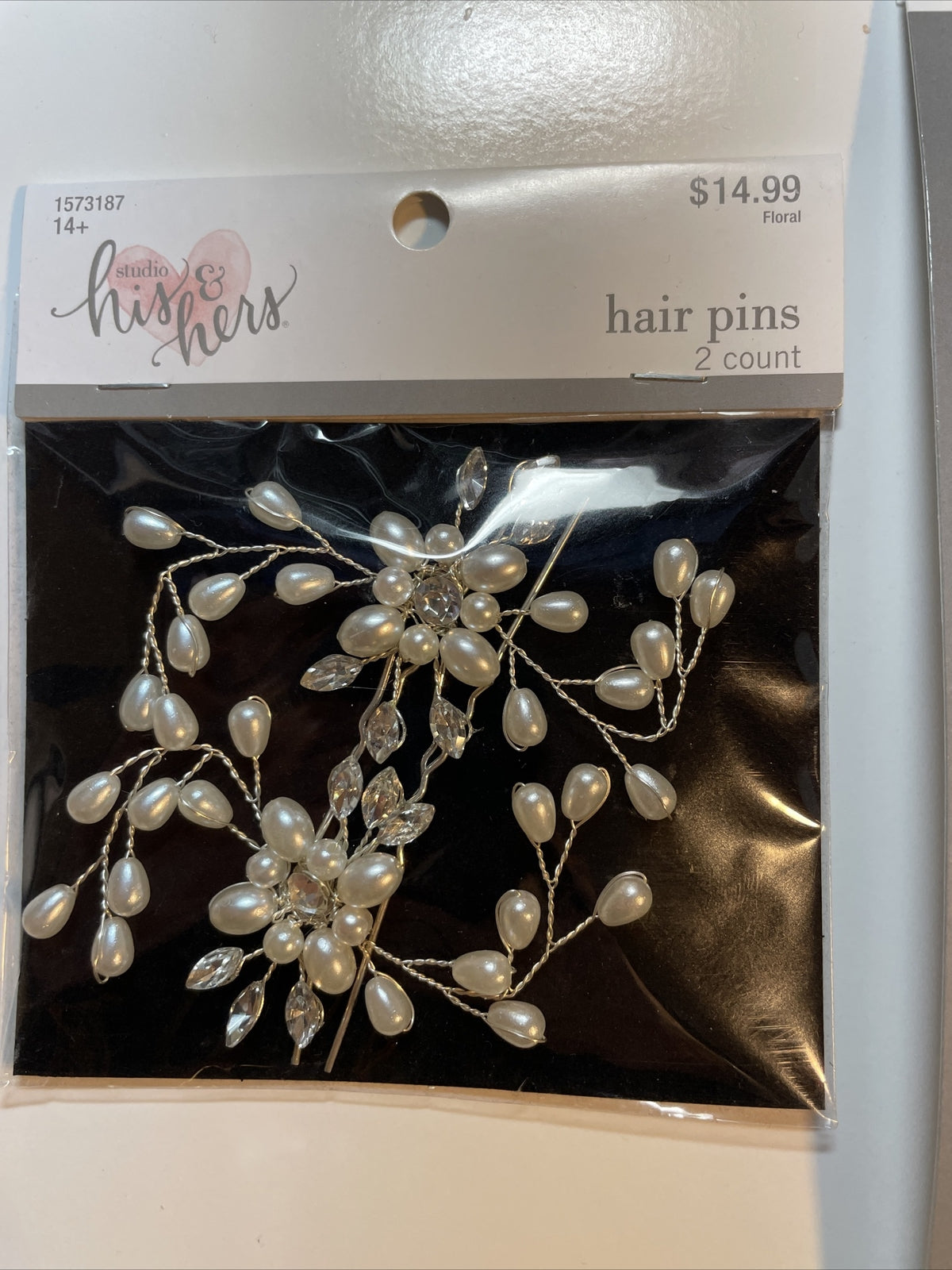 Combo Lot 3 PCs Studio His & Hers WEDDING Set: Hair Pins - Headband - Bracelet