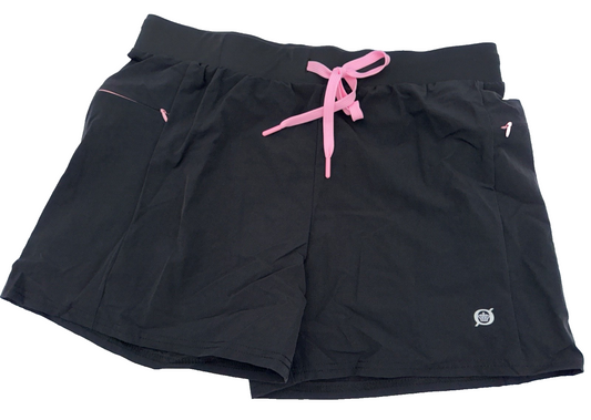 $72 Born Outdoor Women’s 4” Shorts- BO31305ASBK - Black - Medium - New With Tag