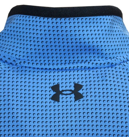 $75 Under Armour Men’s T2 Half Moons Print 1/4 Zip Golf Top - Blue- Medium -New
