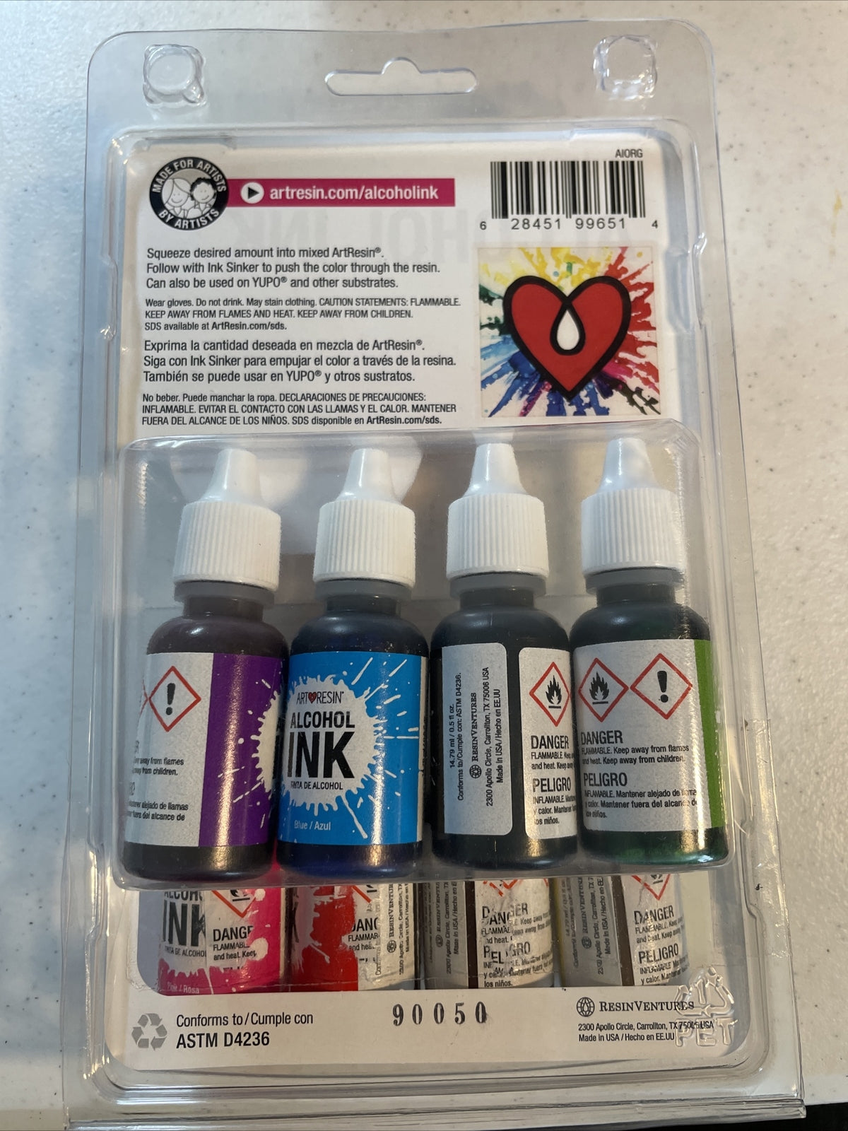Alcohol Ink 8 colors x .5fl oz set. #6514 - Best Price!