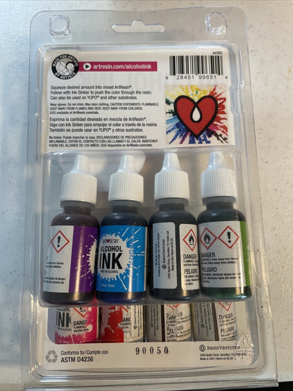 Alcohol Ink 8 colors x .5fl oz set. #6514 - Best Price!