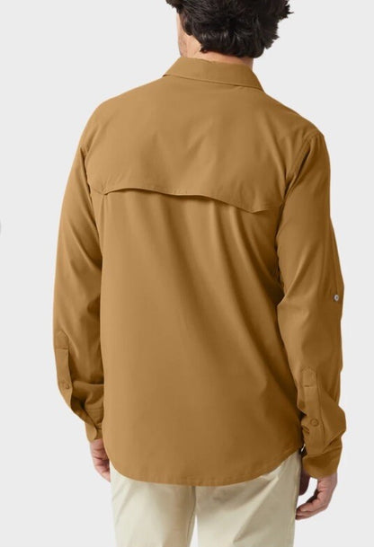 $120 Stio Men’s Hatcher Button Shirt Long Sleeve -Barren Butte -Medium-New