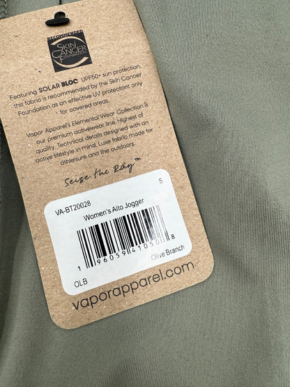 $80 Vapor Apparel Men’s- Alto Joggers - Olive Branch Green- Small-New Tag