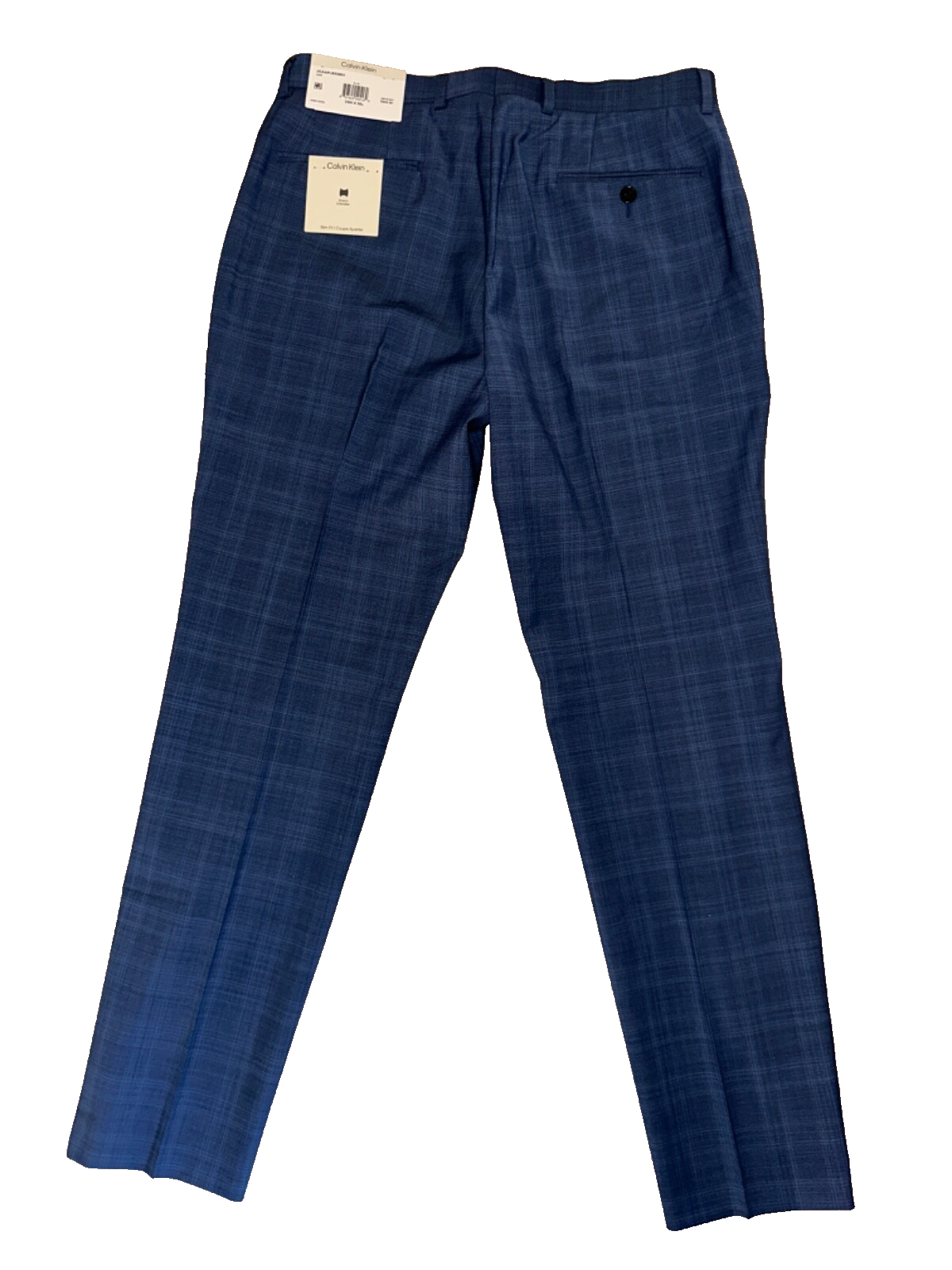 $200 Calvin Klein Men's Jace Slim Fit Suit Pant - Blue - 33W x 30L - New Tags