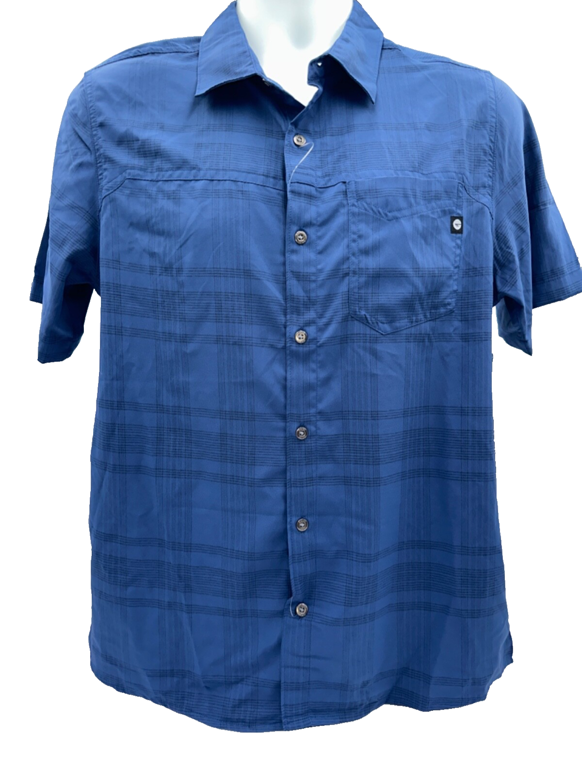 $55 Hi-Tec Men’s Button Down Short Sleeve Shirt - Navy/Marine - Small - New