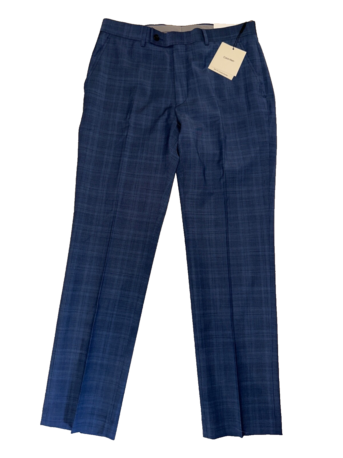 $200 Calvin Klein Men's Jace Slim Fit Suit Pant - Blue - 33W x 30L - New Tags