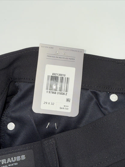 $70 Levi's Men's 511 Slim Tech Pants Stretch A92130010- Black- 29W 32L - New Tag