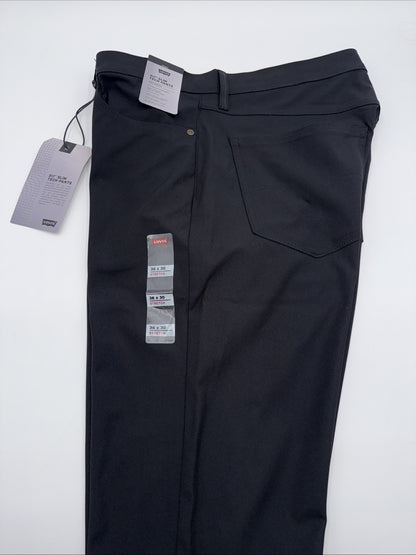 $70 Levi's Men's 511 Slim Tech Pants Stretch A92130010- Black- 36W 30L - New Tag