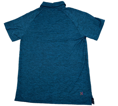 $40 Hurley Men’s Spacedye Performance Polo- Blue- Small - New Missing Tag