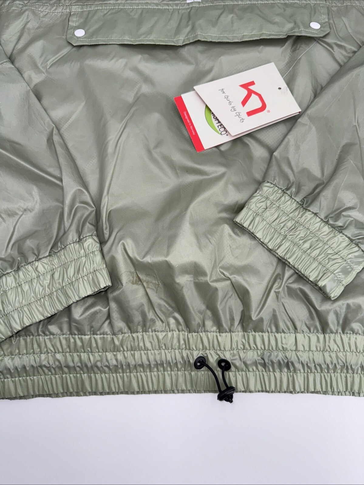 $120 Kari Traa Women’s Pauline Jacket Rain/Run Training-Slate Green- Medium- New