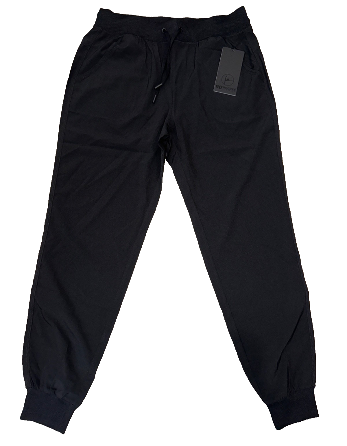 $78   90 Degree Women's Joggers - PW79780 - Black - Small - New With Tags