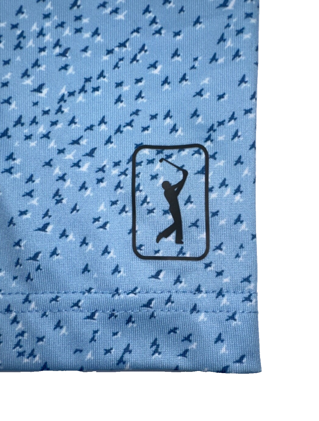 $68 PGA Tour Men’s Pro Series Clear Sky Polo- Blue/White - Large - New With Tag