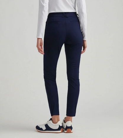 $170 Peter Millar Women’s Bingham High Stretch Ankle Pants - Navy - Medium -New
