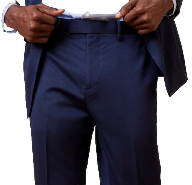 $150 Banana Republic Men’s Modern Classic Satin Suit Trouser Pants-Navy- 33Wx32L
