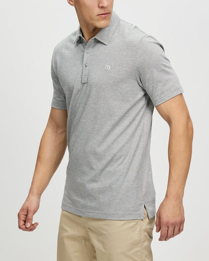 $90 Travis Mathew Men’s Zinna Golf Polo - Heather Grey - Small - New With Tags