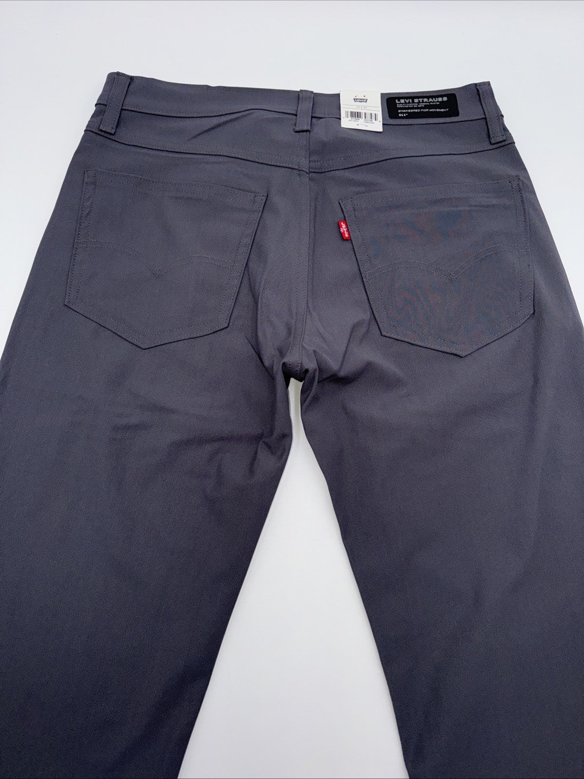 $70 Levi's Men's 511 Slim Tech Pants Stretch A92130010- Grey- 30W 30L - New Tag