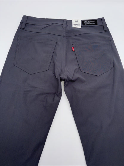 $70 Levi's Men's 511 Slim Tech Pants Stretch A92130010- Grey- 30W 30L - New Tag