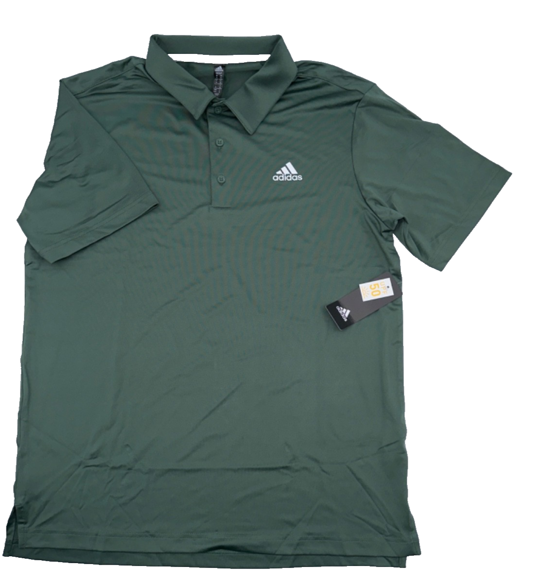 $65 Adidas Men's Solid Golf Polo Shirt - Green Oxide - Medium - New With Tags