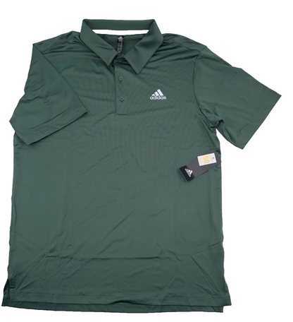 $65 Adidas Men's Solid Golf Polo Shirt - Green Oxide - Medium - New With Tags