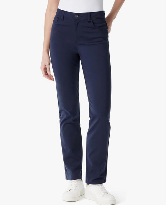 $50 Gloria Vanderbilt Women’s-Amanda Ponte Pants-Size 6-Navy-New Tag