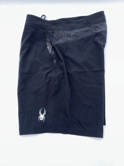 $65 Spyder Swim Men’s E Board Swim Shorts 9” - Black- Medium- New With Tag