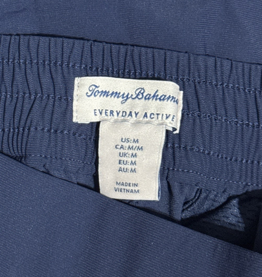 $98 Tommy Bahama Active Lightweight Stretch Pull On Pants-Navy- Medium -New Tag