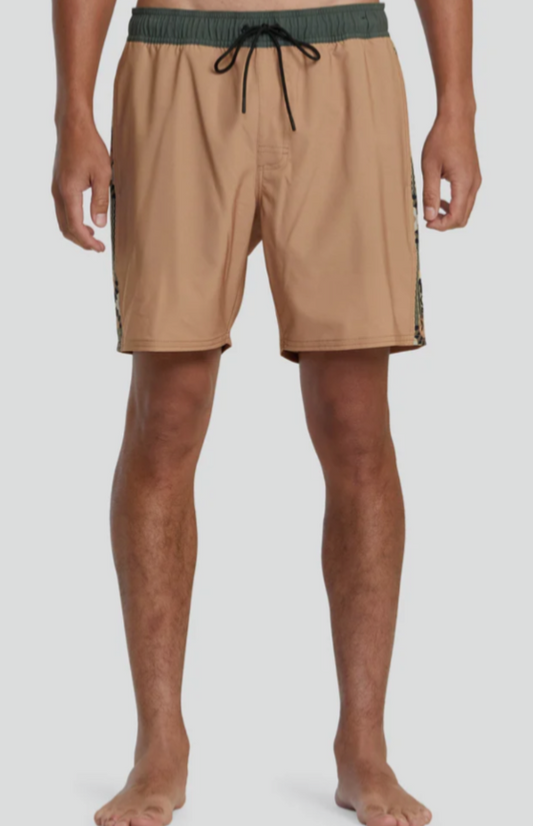 $66 RVCA Men’s Apex Elastic Boardshorts 17”  - Camel - Medium - New With Tags
