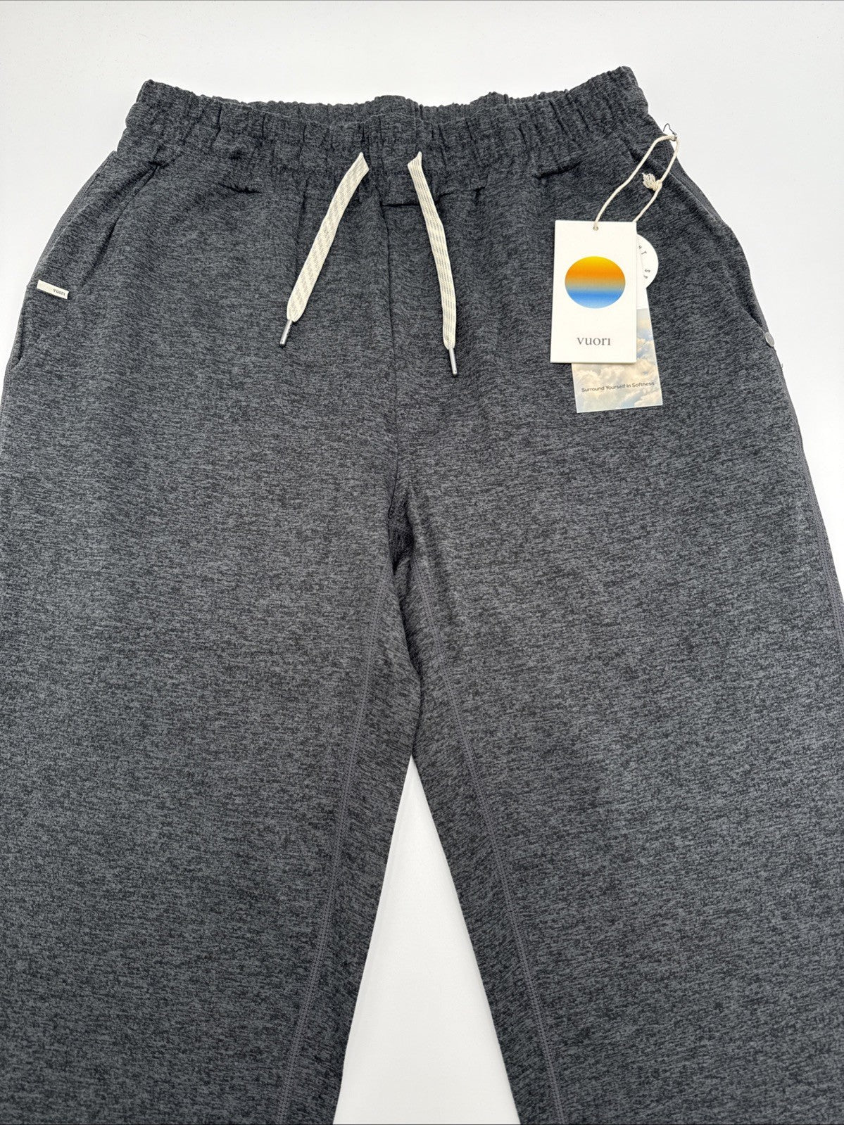 $98 Vuori Men’s Ponto Performance Pants V418 - Charcoal Heather - Large - NWT