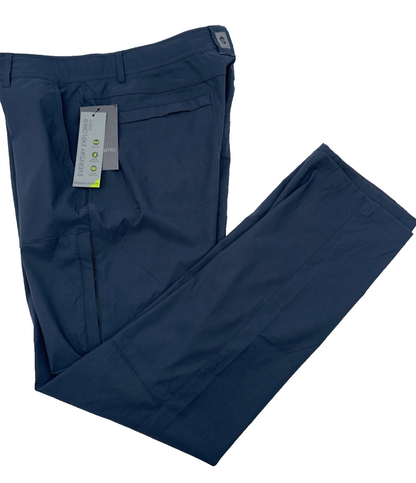 $80 Free Country Men's Stretch Casual Pants - Blue Steel - Size 34W x 32L - New