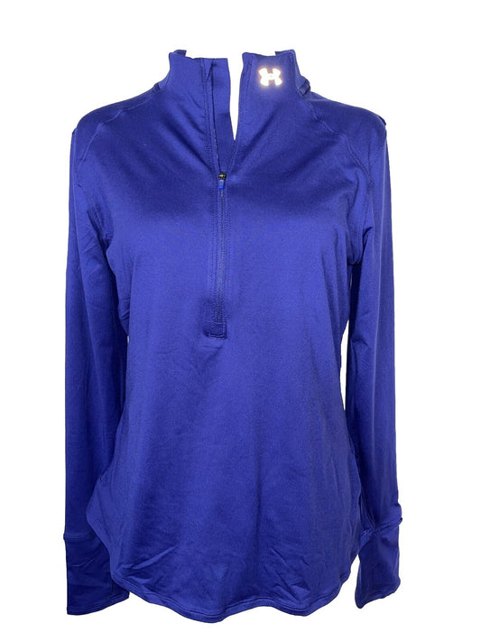 $80 Under Armour Women’s 1/2 Zip Top Running  Qualifier Run 2.0-Purple-Medium